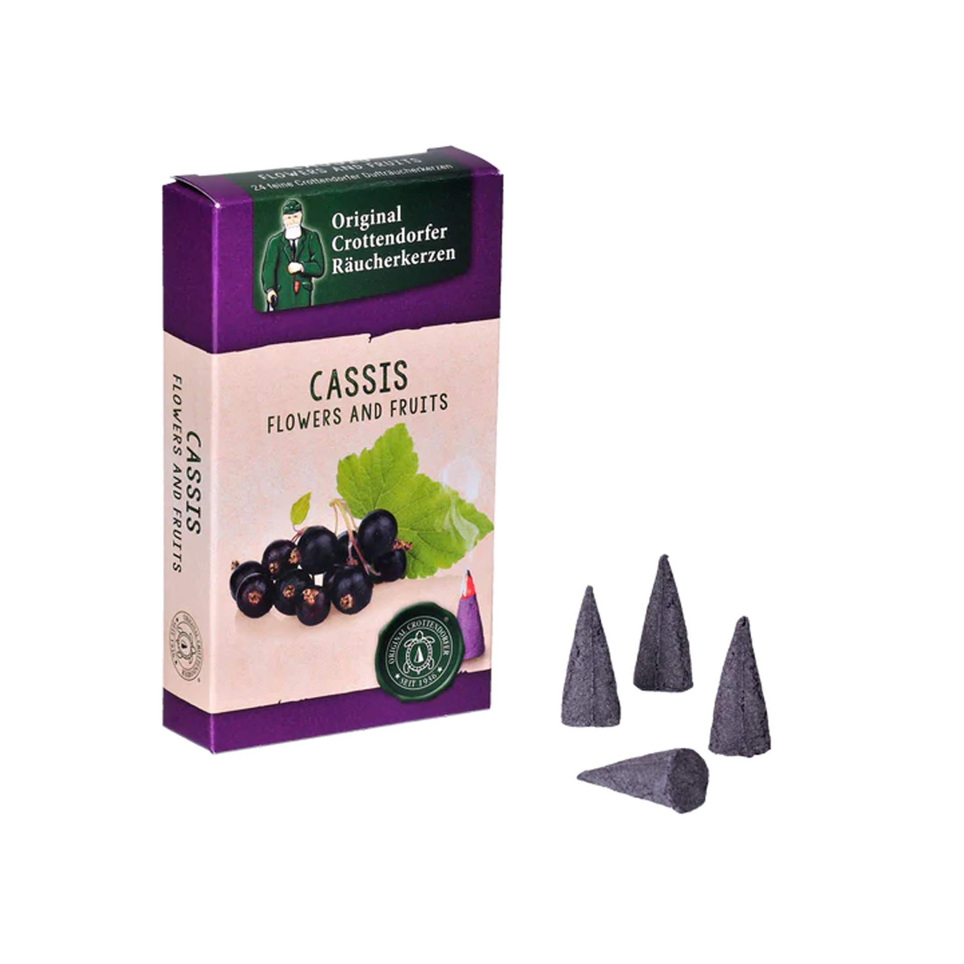 Original Crottendorfer Räucherkerzen Cassis