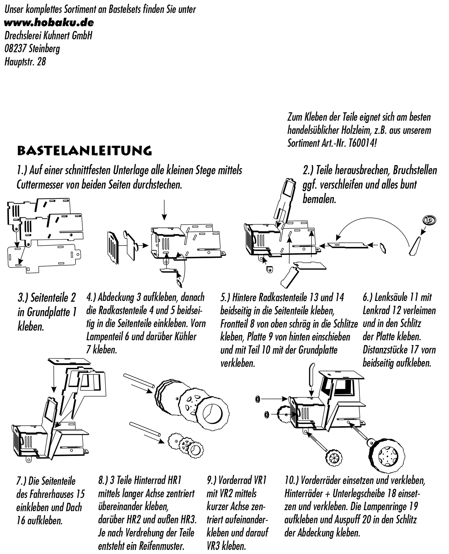 Bastelset Traktor