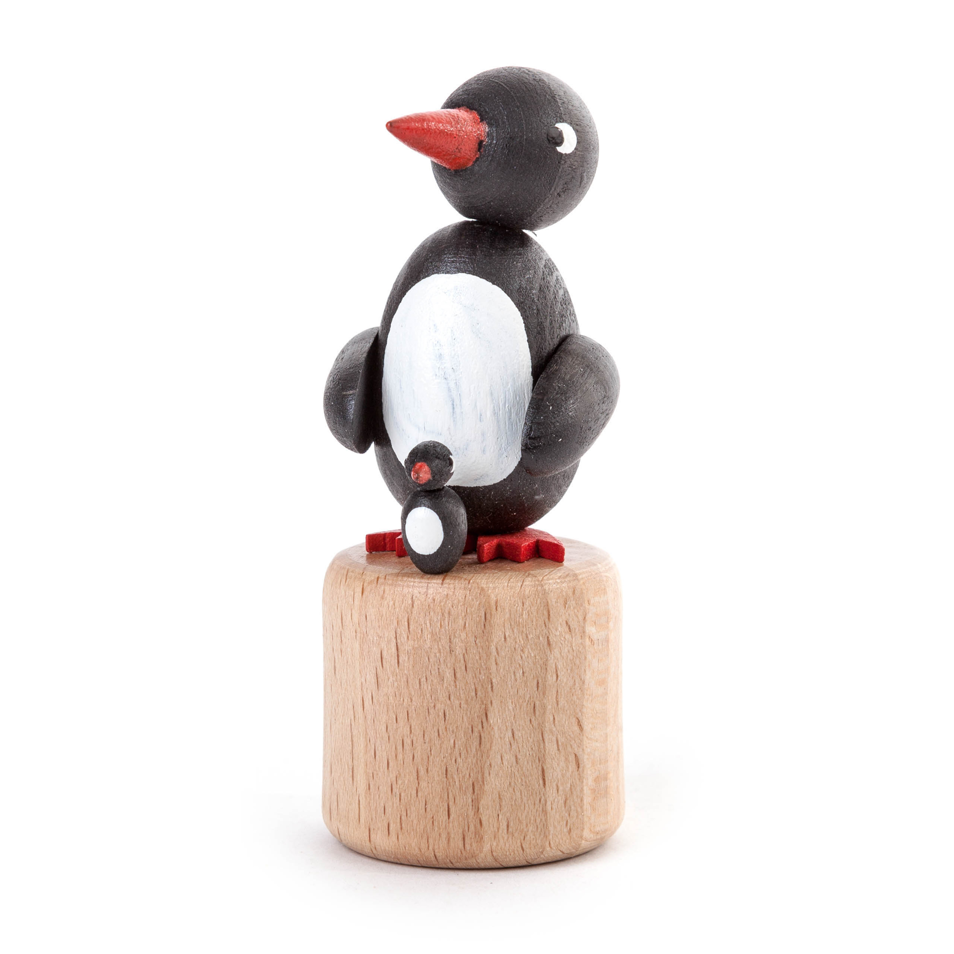 Wackelfigur Pinguin mit Kind