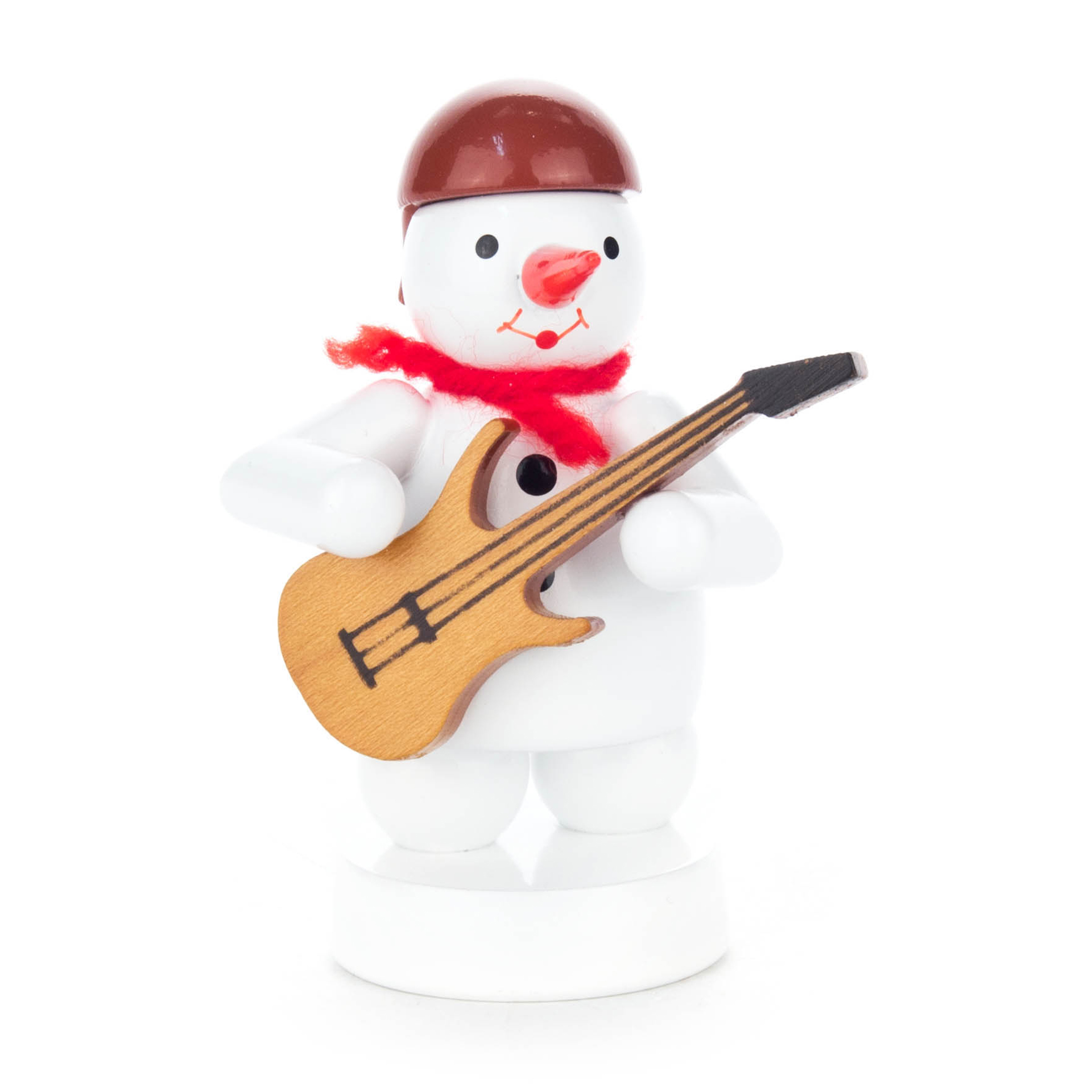 Schneemann mit E-Gitarre