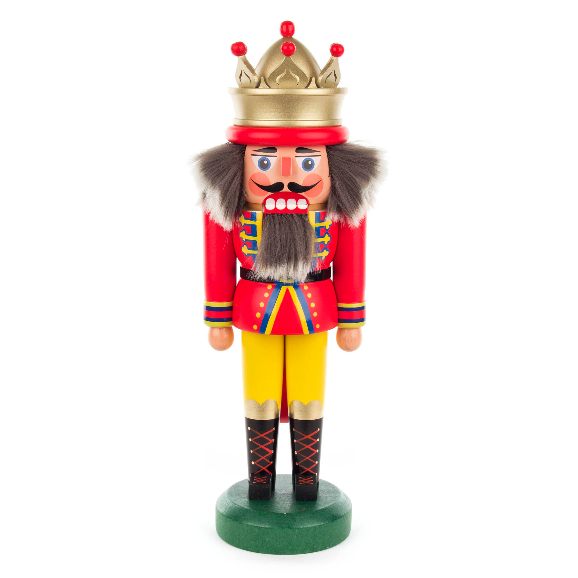 Nussknacker König mit Krone rot, 30cm
